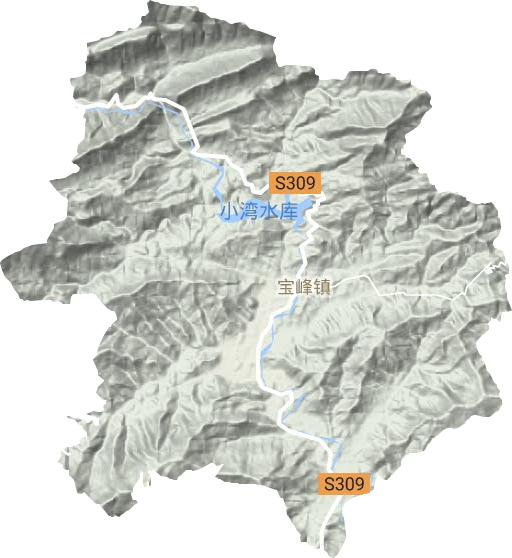 寶峰鎮地形圖