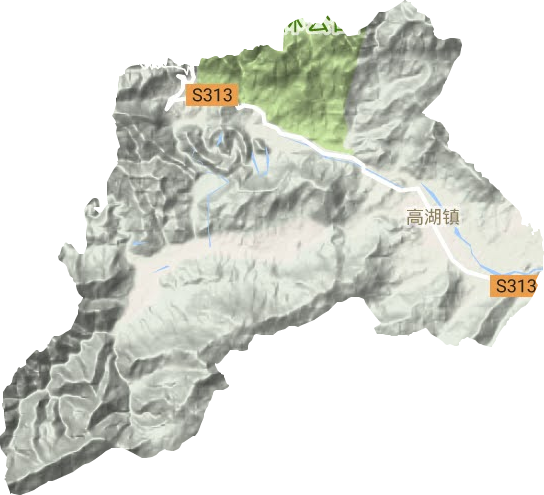 高湖鎮地形圖