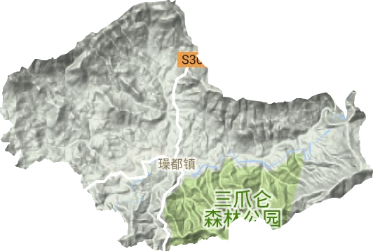 躁都鎮地形圖