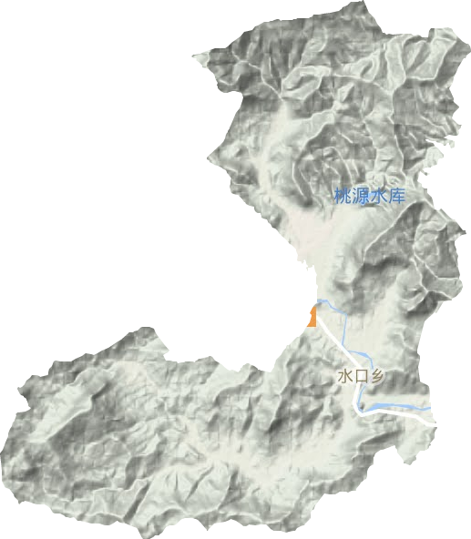 水口鄉(xiāng)地形圖