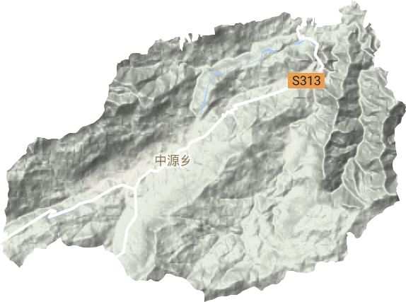 中源鄉(xiāng)地形圖
