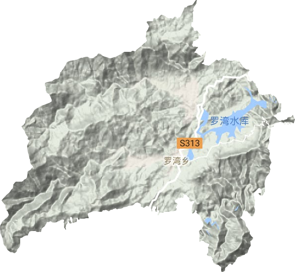 羅灣鄉地形圖