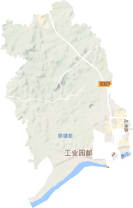 尚莊街道地形圖