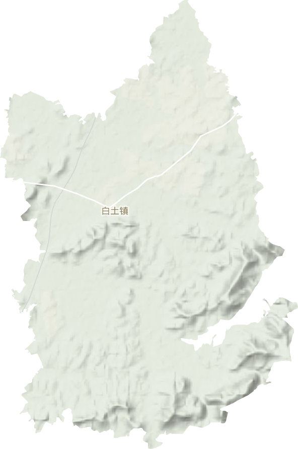 白土鎮(zhèn)地形圖