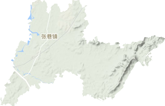 張巷鎮地形圖