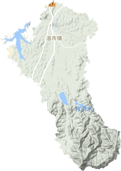 洛市鎮地形圖
