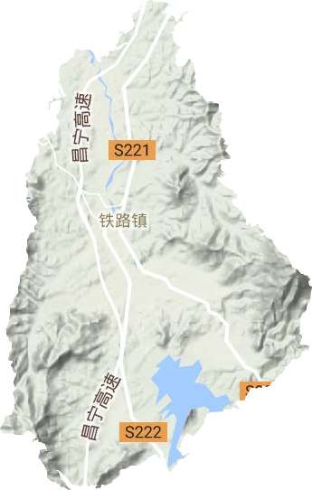 鐵路鎮地形圖