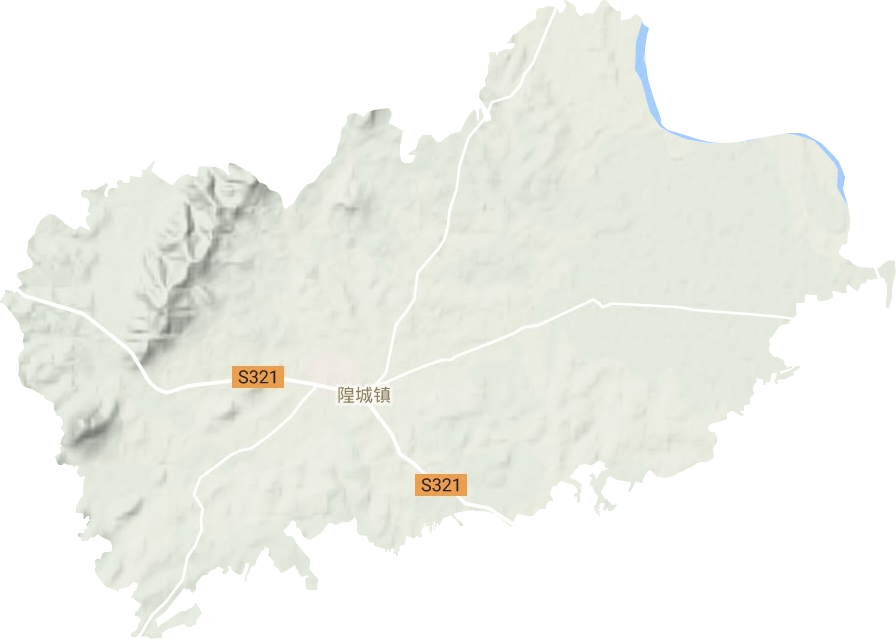 隍城鎮地形圖