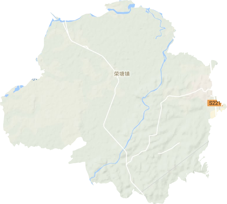 榮塘鎮地形圖