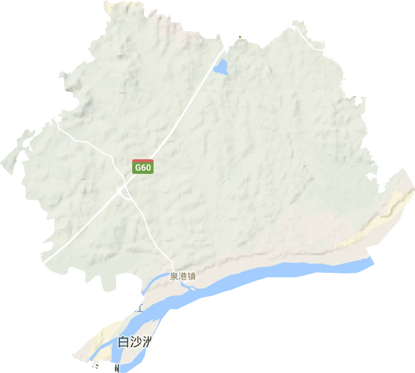 泉港鎮(zhèn)地形圖