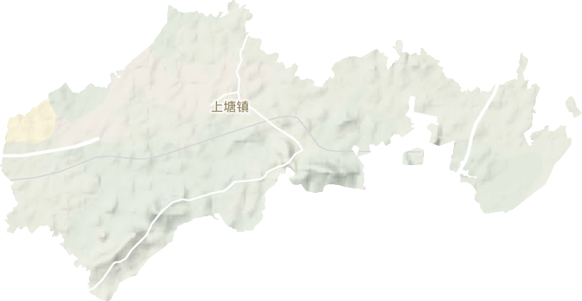 上塘鎮地形圖