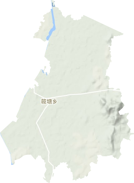 筱塘鄉地形圖