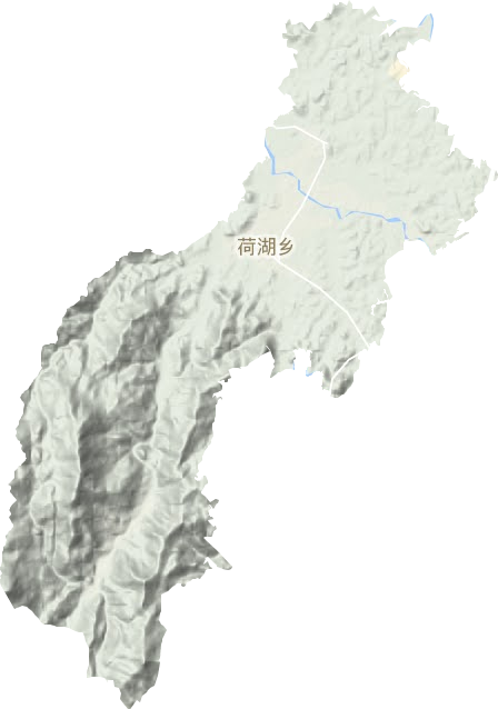 荷湖鄉地形圖