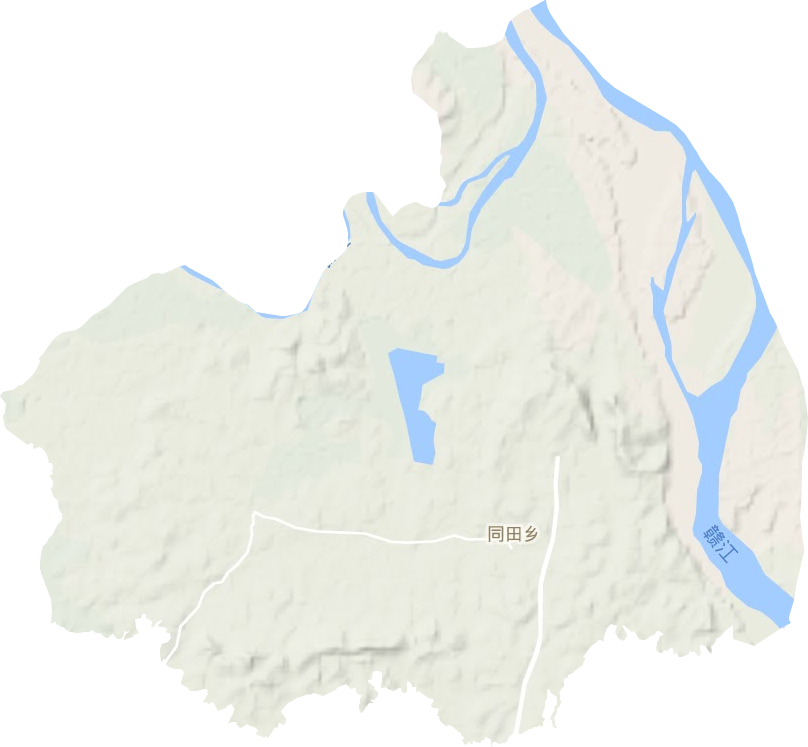 同田鄉地形圖