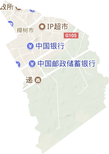淦陽(yáng)街道地形圖