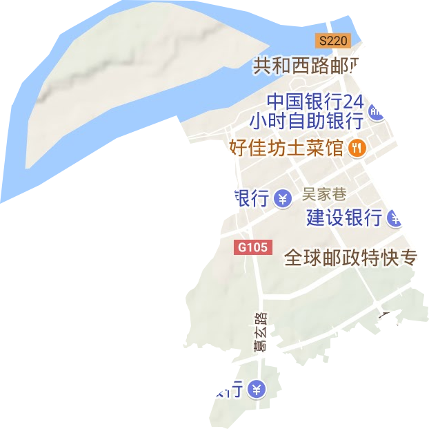 福城街道地形圖