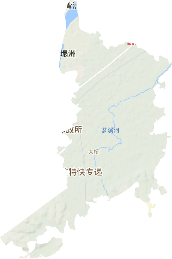 大橋街道地形圖