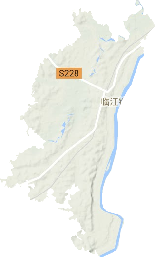 臨江鎮(zhèn)地形圖