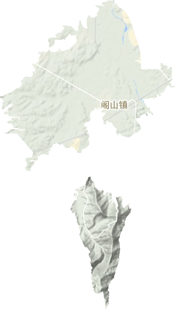 閣山鎮地形圖