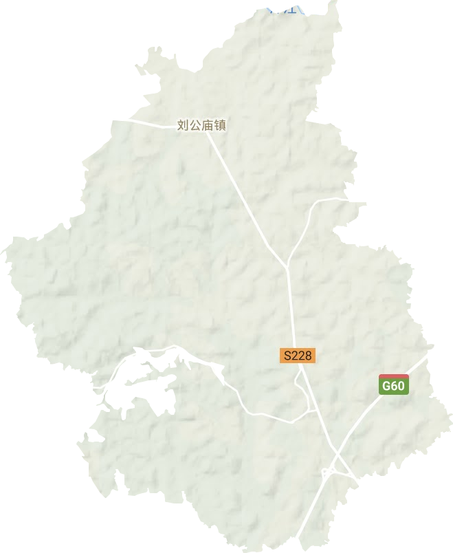劉公廟鎮(zhèn)地形圖