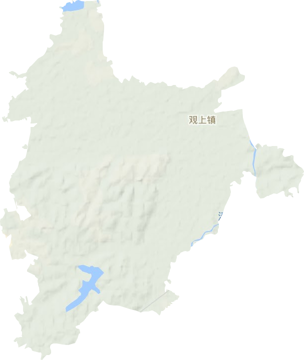 觀上鎮(zhèn)地形圖