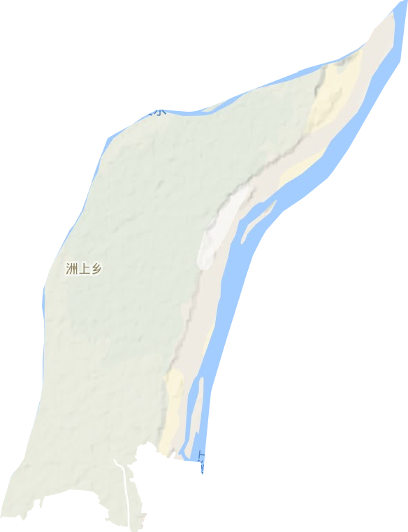 洲上鄉地形圖