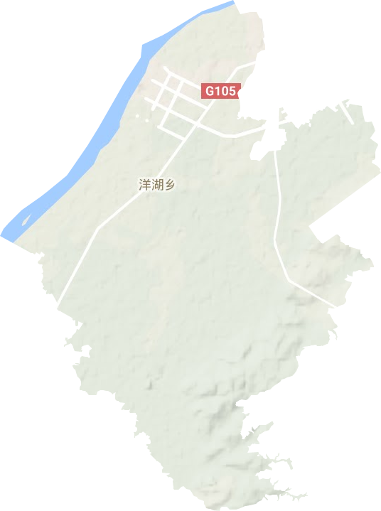 洋湖鄉地形圖