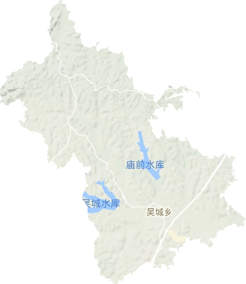 吳城鄉地形圖