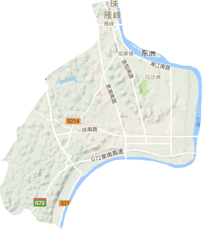 雁峰區地形圖