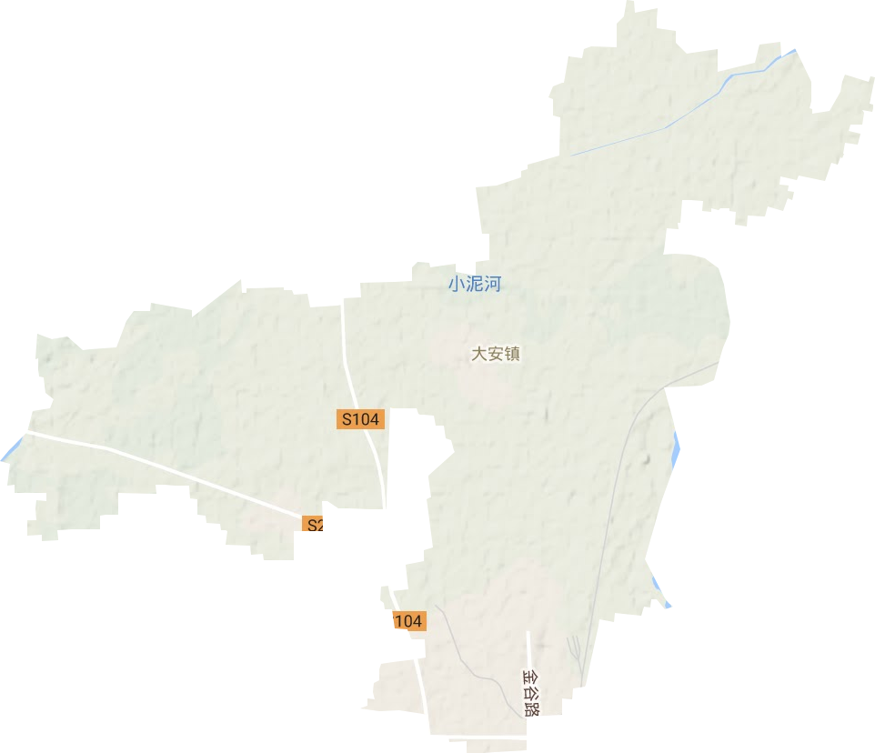 大安鎮地形圖