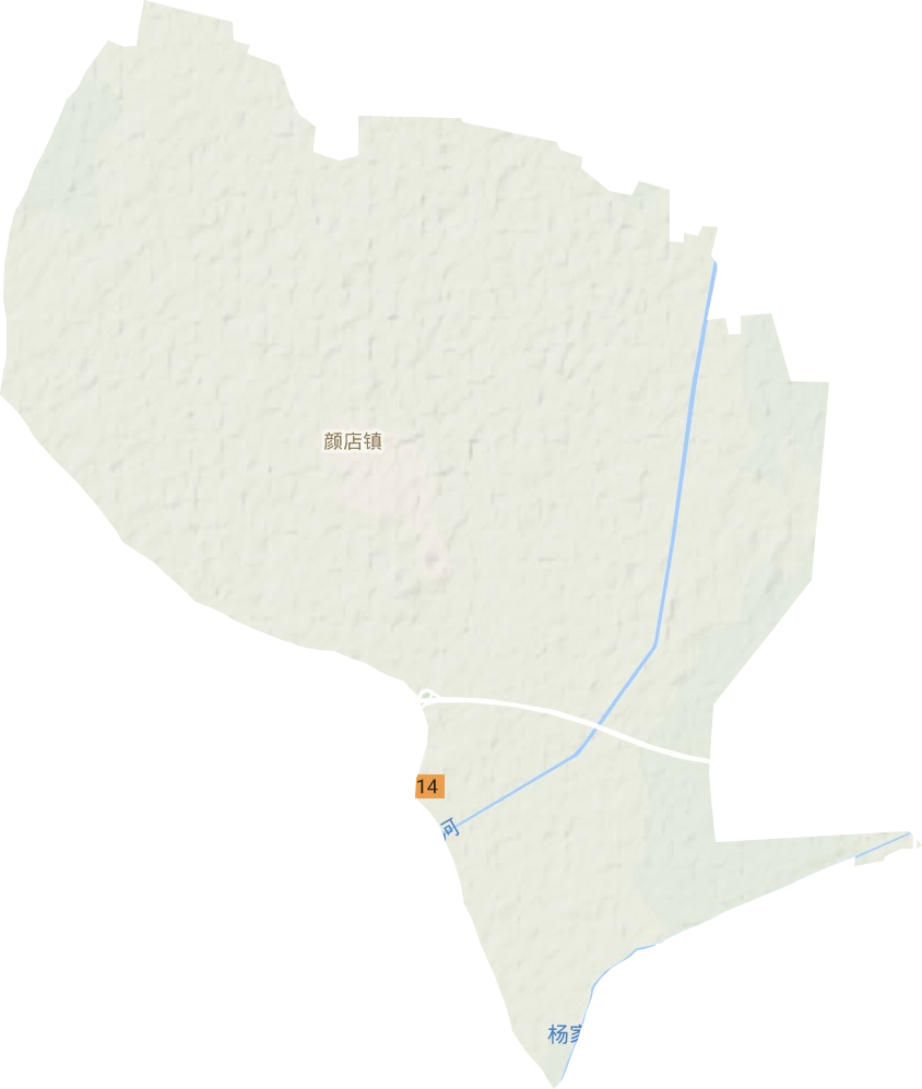 顏店鎮(zhèn)地形圖