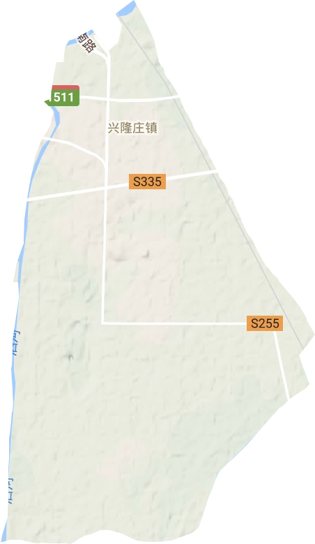 興隆莊鎮地形圖