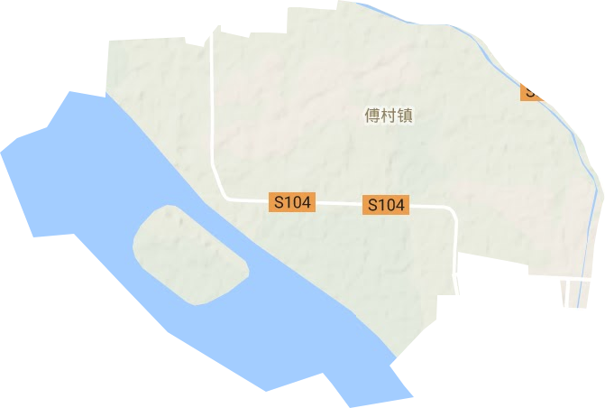傅村街道地形圖
