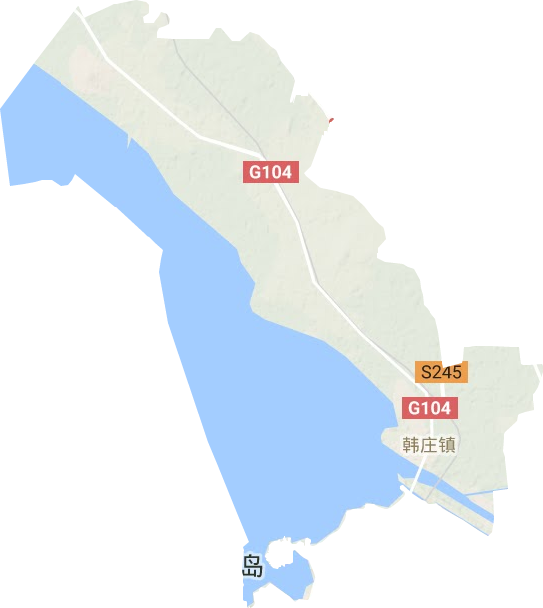 韓莊鎮地形圖