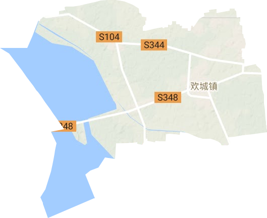 歡城鎮地形圖