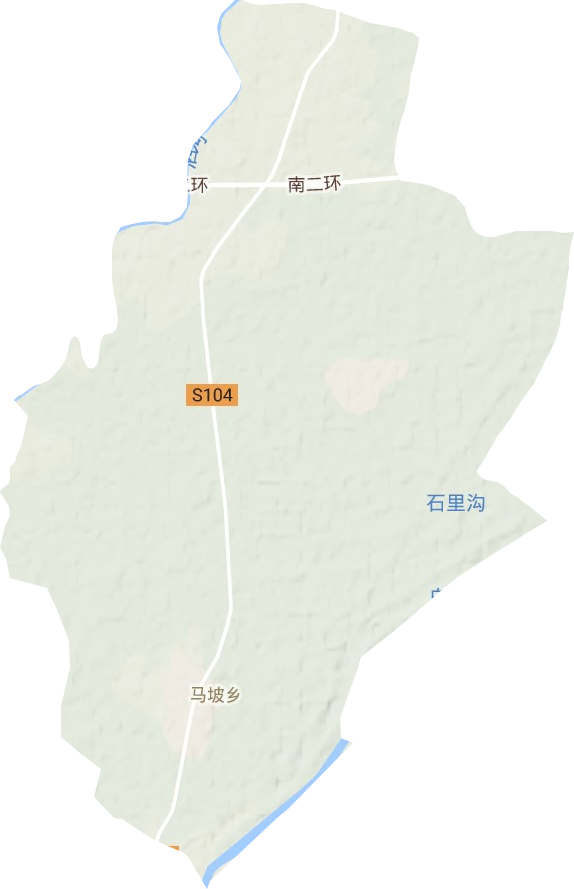 馬坡鎮(zhèn)地形圖