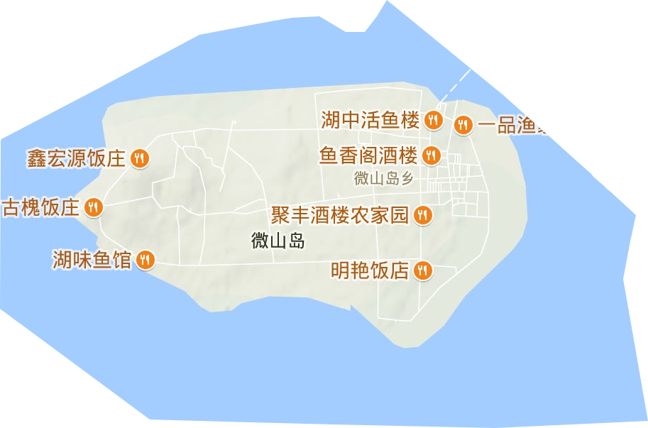 微山島鄉地形圖
