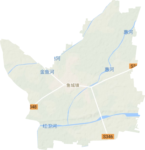 魚城鎮(zhèn)地形圖