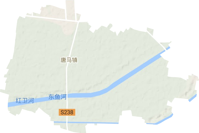 唐馬鎮地形圖