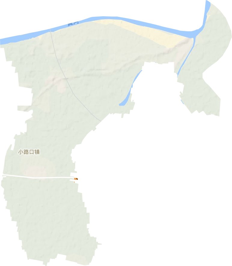 小路口鎮地形圖