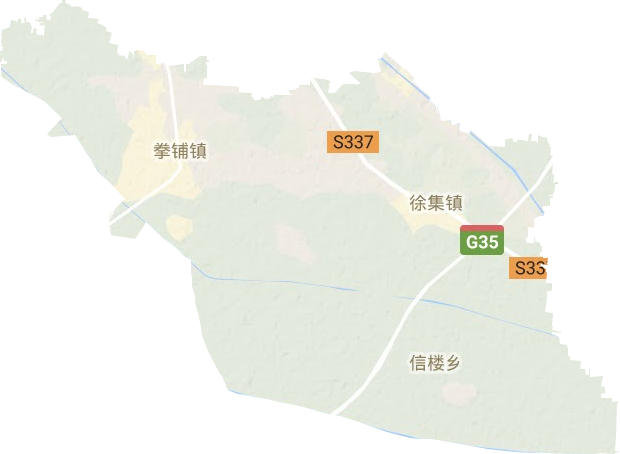 拳鋪鎮(zhèn)地形圖