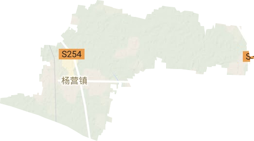 楊營鎮地形圖