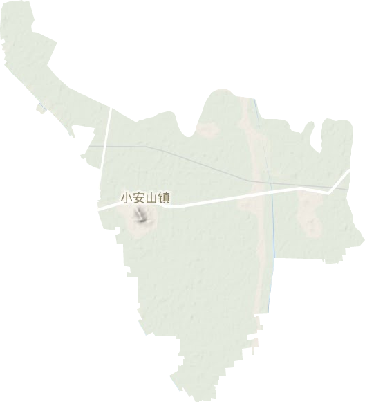 小安山鎮(zhèn)地形圖
