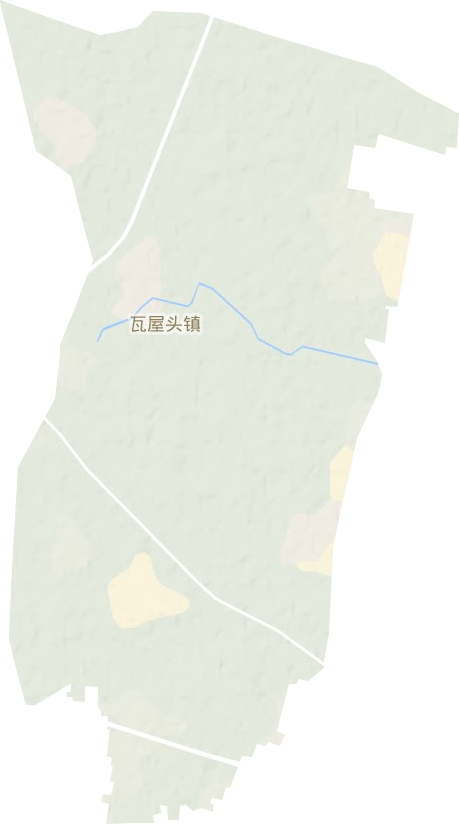瓦屋頭鎮(zhèn)地形圖