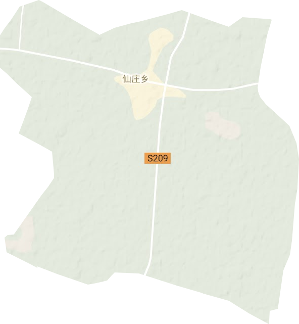 仙莊鎮地形圖