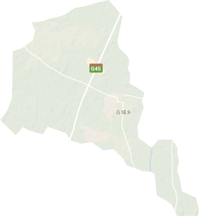古城鄉地形圖