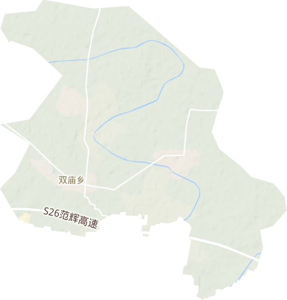 雙廟鄉地形圖