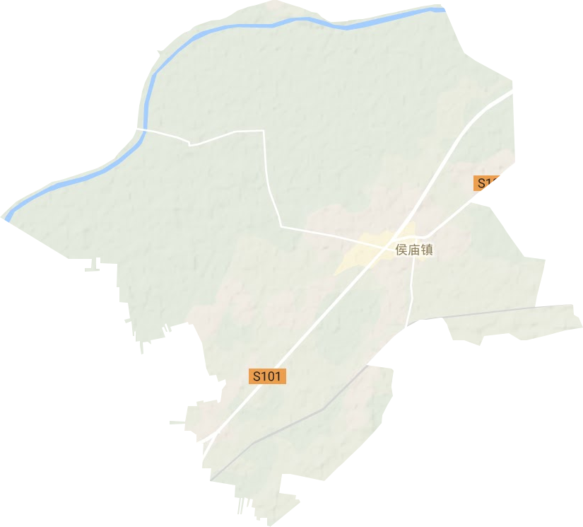 侯廟鎮(zhèn)地形圖
