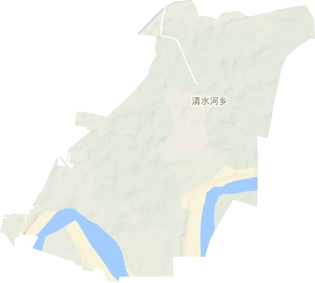 清水河鄉地形圖