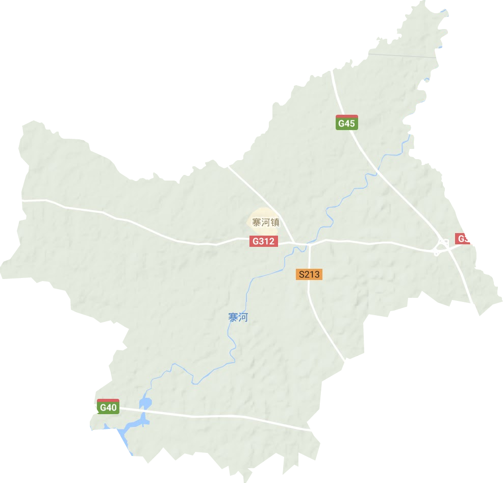 寨河鎮地形圖
